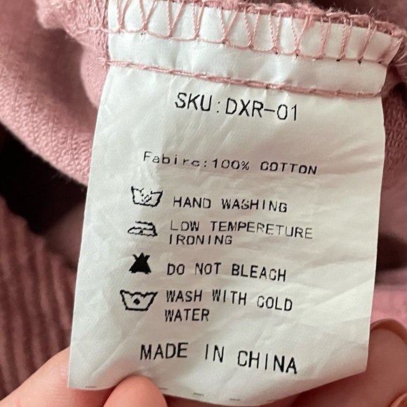 Pink corduroy overall bib pinafore suspender dress, size S Barbiecore boho - Picture 6 of 16